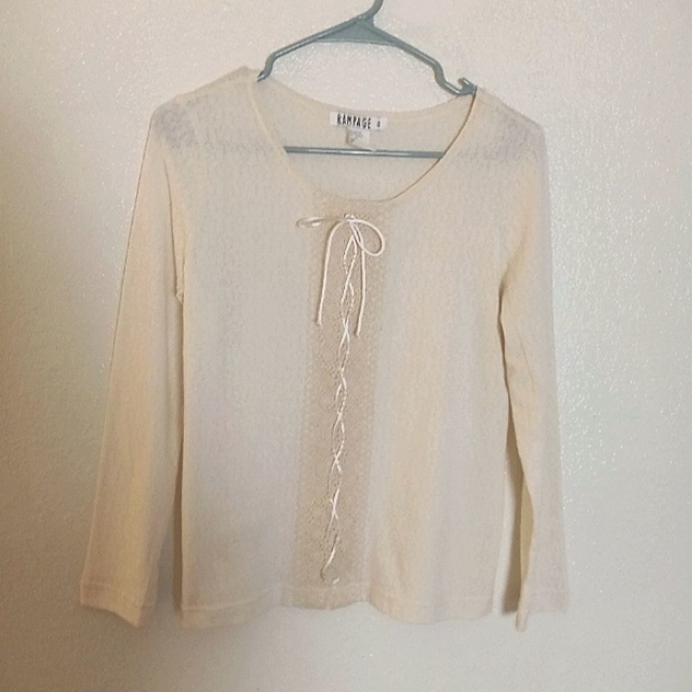 Y2K peasant blouse